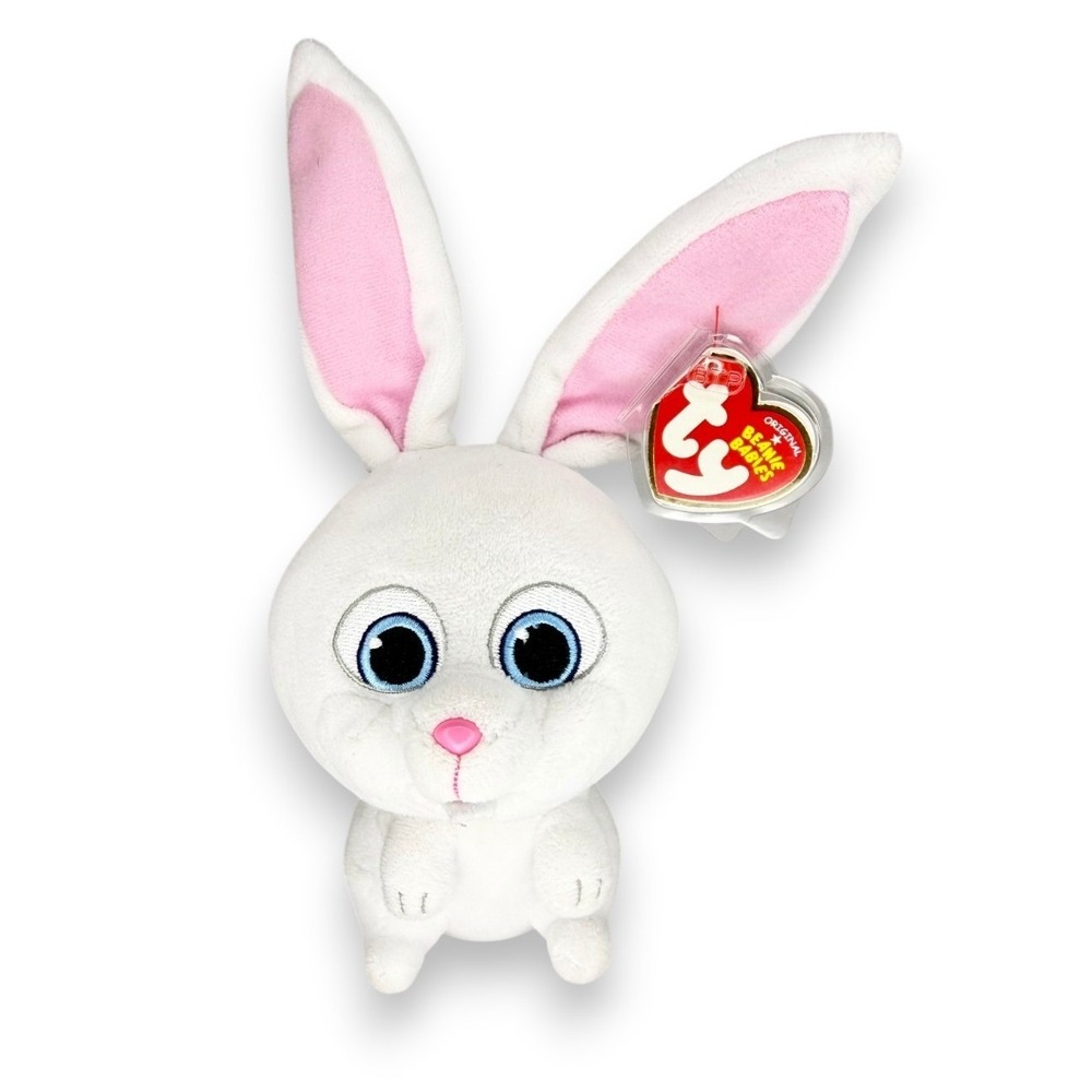 Snowball the Rabbit | Snowy Bunny Sweetheart | Mint Heart Tag TY Beanie Baby